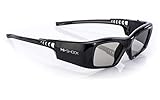 Hi-Shock BT/RF Pro Black Diamond | Bluetooth 3D Brille für 3DTV & 3D-RF Beamer von Sony, Epson, Jvc, Samsung, Panasonic [Shutterbrille | 120 Hz | wiederaufladbar |...*